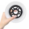 JHKJ 8-Pack Inline Wheels for Outdoor 86A/88A with Bearings Speed Inline Wheels 90mm 100mm 110mm 125mm Professional Replacement Wheels,White,125mm view 2