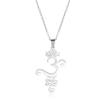 UNIFT Lotus Flower Om Necklace for Women Stainless Steel Chic Aum Om Ohm Lotus Flower Pendant Necklace Hindu Meditation Jewelry Gift (gold) view 1