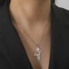 UNIFT Lotus Flower Om Necklace for Women Stainless Steel Chic Aum Om Ohm Lotus Flower Pendant Necklace Hindu Meditation Jewelry Gift (gold) view 2