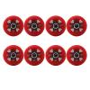 JHKJ Inline Wheels with Bearings 83A for Indoor Outdoor Replacement Wheel 8-Pack 64mm 68mm 70mm 72mm 76mm 80mm PU Rubber Wheels,Red,68mm