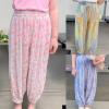 Toddler Kids Baby Girls Long Bloomers Soft Cotton Harem Pants Summer Dress Ice Silk Loose Thin Girl Little Sister Bodysuit (Red, 12-18 Months) view 4