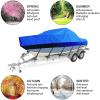 11-27ft Boat Cover, Waterproof Boat Cover,Heavy Duty Boat Cover, 600D Oxford Cloth Waterproof Anti Snow Boat Cover,Blue-13FT view 2