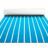 Fullfire EVA Foam Boat Flooring, Faux Teak Marine Boat Decking Sheet with Self-Adhesive Deck Carpet for Bass Boat Jon Boat Pontoon RV Kayak Floor 94" x 15" Blue with White Lines view 1
