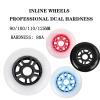 JHKJ 8-Pack Inline Wheels for Outdoor 86A/88A with Bearings Speed Inline Wheels 90mm 100mm 110mm 125mm Professional Replacement Wheels,Blue,110mm view 3