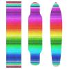 STAYTOP Colorful Stripes Skateboard Grip Tape Sheet,Non Slip Waterproof Sandpaper Scooter Grip Tape Longboard Griptape 33.1x9.1inch view 1