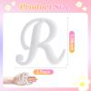 ALKNOT Decorative Lettering Charms for Bogg Bag, Alphabet Lettering Accessories, Decorative Bogg Bag Charms Insert Alphabet Lettering, Alphabet 3D Letters for Personalizing Handbag DIY White view 2