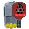 Custom Pickle Ball Paddles Set of 2 Pickleball with Your Photo Text Logo with 1 Portable Carry Bag 4 Balls TomatoColor view 1