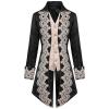 Dgoopd Men's Steampunk Vintage Tailcoat Jacket Victorian Gothic Jacket Frock Coat Uniform Vampire Renaissance Medieval Costume Renaissance Gothic Tailcoat view 1