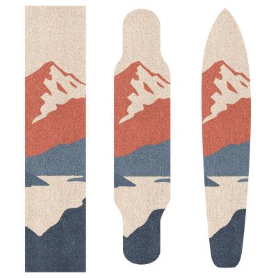 STAYTOP Mountain Landscape Skateboard Grip Tape Sheet,Non Slip Waterproof Sandpaper Scooter Grip Tape Longboard Griptape 33.1x9.1inch