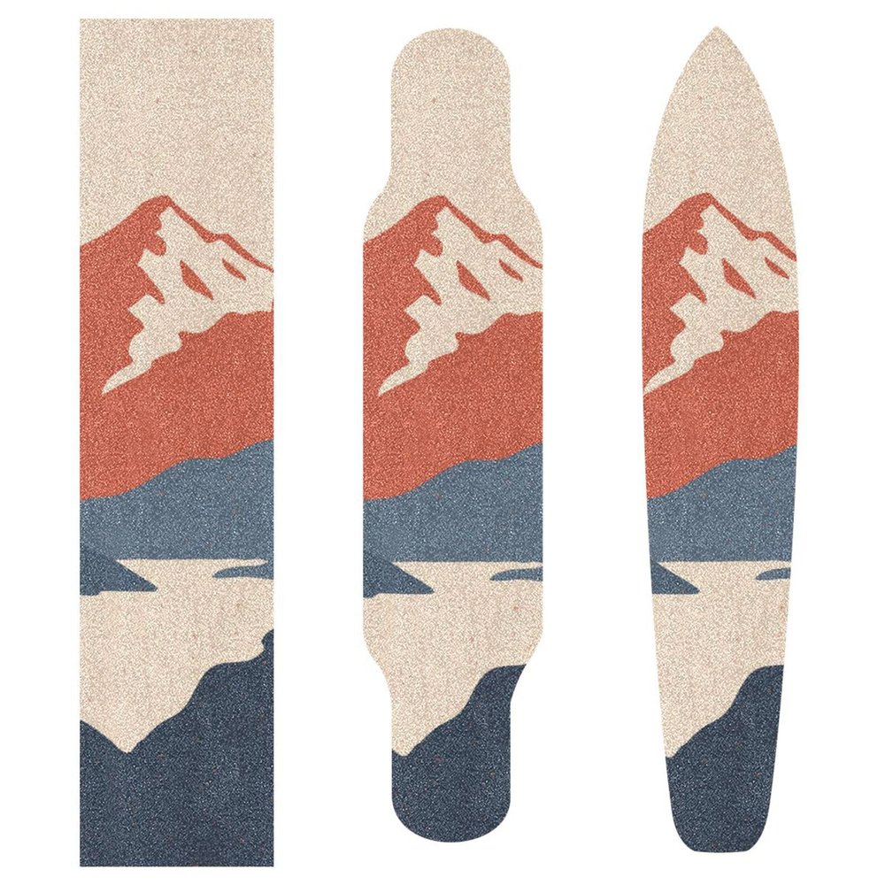 STAYTOP Mountain Landscape Skateboard Grip Tape Sheet,Non Slip Waterproof Sandpaper Scooter Grip Tape Longboard Griptape 33.1x9.1inch