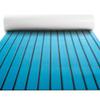 Fullfire EVA Foam Boat Flooring, Faux Teak Marine Boat Decking Sheet with Self-Adhesive Deck Carpet for Bass Boat Jon Boat Pontoon RV Kayak Floor 94" x 47" Blue with Black Lines view 1