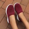 Dheva-C Slip On Breathe Mesh Walking Shoes Women Fashion Comfort Flat Loafers Womens Slip on Sneaker (Red, 8) view 2