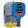 Custom Pickle Ball Paddles Set of 2 Pickleball with Your Photo Text Logo with 1 Portable Carry Bag 4 Balls SportBlue view 1
