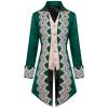 Dgoopd Men's Steampunk Vintage Tailcoat Jacket Victorian Gothic Jacket Frock Coat Uniform Vampire Renaissance Medieval Costume Renaissance Gothic Tailcoat view 1