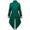 Dgoopd Men's Steampunk Vintage Tailcoat Jacket Victorian Gothic Jacket Frock Coat Uniform Vampire Renaissance Medieval Costume Renaissance Gothic Tailcoat view 2