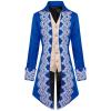 Dgoopd Men's Steampunk Vintage Tailcoat Jacket Victorian Gothic Jacket Frock Coat Uniform Vampire Renaissance Medieval Costume Renaissance Gothic Tailcoat view 1