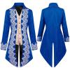 Dgoopd Men's Steampunk Vintage Tailcoat Jacket Victorian Gothic Jacket Frock Coat Uniform Vampire Renaissance Medieval Costume Renaissance Gothic Tailcoat view 2