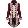 Dgoopd Men's Steampunk Vintage Tailcoat Jacket Victorian Gothic Jacket Frock Coat Uniform Vampire Renaissance Medieval Costume Renaissance Gothic Tailcoat view 1