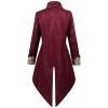 Dgoopd Men's Steampunk Vintage Tailcoat Jacket Victorian Gothic Jacket Frock Coat Uniform Vampire Renaissance Medieval Costume Renaissance Gothic Tailcoat view 2