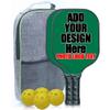 Custom Pickle Ball Paddles Set of 2 Pickleball with Your Photo Text Logo with 1 Portable Carry Bag 4 Balls ClassicGreen view 1