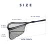 SUNMME Fishing Net Folded Landing Net Extendable Telescopic Fishing Net Pole Handle Rubber Mesh Folding Trout Nets Catch and Release for Kayak Fishing view 4