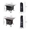 FAiruo Side Table Desks 1Pc Portable Outdoor Camping Folding Table Detachable Fishing Picnic Ultraing-Light Mini Desk view 3