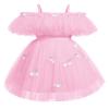 Baby Girls 3D Butterfly Tulle Tutu Dress Toddler Kids Sleeveless Butterfly Birthday Christening Formal Pageant Wedding Princess Dresses Cake Smash Outfit for Photo Shoot Pink Butterfly 12-18 Months view 1