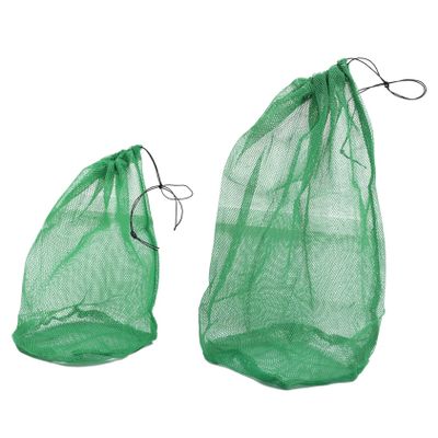 SUNMME 4pcs Fishing Net Bag Carp Bait Fishing Baits Fish Bag Crab Bait Cage Fishing Steel Basket Fishing Tools Fishing Net Bags Fish Collection Bag Storage Green Clothes Rack Net