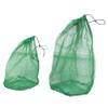 SUNMME 4pcs Fishing Net Bag Carp Bait Fishing Baits Fish Bag Crab Bait Cage Fishing Steel Basket Fishing Tools Fishing Net Bags Fish Collection Bag Storage Green Clothes Rack Net view 1
