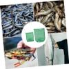 SUNMME 4pcs Fishing Net Bag Carp Bait Fishing Baits Fish Bag Crab Bait Cage Fishing Steel Basket Fishing Tools Fishing Net Bags Fish Collection Bag Storage Green Clothes Rack Net view 3