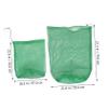 SUNMME 4pcs Fishing Net Bag Carp Bait Fishing Baits Fish Bag Crab Bait Cage Fishing Steel Basket Fishing Tools Fishing Net Bags Fish Collection Bag Storage Green Clothes Rack Net view 4