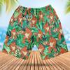 Bigfoot Men's Swim Trunks - Love Pizza Hawaiian Shorts for Men, Men's Summer Bathing Shorts Set 37 Size Size M view 3