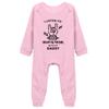 Snagminio Heavy Metal with Daddy Baby Jumpsuit Long Sleeve Birth Announcement Bodysuit Footie Cloths view 1