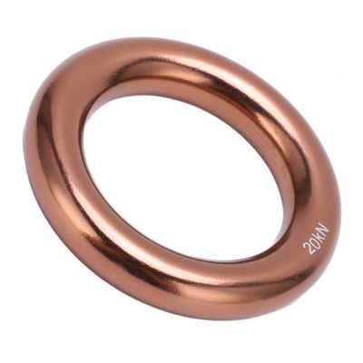 Climbing Rappel Rings Aluminum Alloy O Rings and Round Mountain Climbing O Rings, Aluminum Rappel Rings, Gold Large O Rings Rope Connector for Tree Climbing a dventure