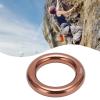 Climbing Rappel Rings Aluminum Alloy O Rings and Round Mountain Climbing O Rings, Aluminum Rappel Rings, Gold Large O Rings Rope Connector for Tree Climbing a dventure view 2