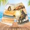 228CLOSET Bigfoot Men's Swim Trunks - Summer Beer Hawaiian Shorts for Men, Men's Summer Bathing Shorts Set 37 Size Size M view 3