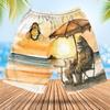 228CLOSET Bigfoot Men's Swim Trunks - Summer Beer Hawaiian Shorts for Men, Men's Summer Bathing Shorts Set 37 Size Size 3XL view 3