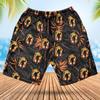 Bigfoot Men's Swim Trunks - Orange Sunset Hawaiian Shorts for Men, Men's Summer Bathing Shorts Set 37 Size Size XL view 3