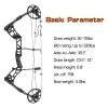 AKCHOER Compound Bow and Arrow Set, 30-70 Lbs Draw Weight, 23.5"-31" Draw Length, Right Handed Bow for Adult, 320 Fps Hunting & Target Bow with Accessories (Black-High Version) view 3