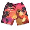 Bigfoot Men's Swim Trunks - I Climb Until Night! Hawaiian Shorts for Men, Men's Summer Bathing Shorts Set 37 Size Size S view 1
