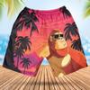 Bigfoot Men's Swim Trunks - I Climb Until Night! Hawaiian Shorts for Men, Men's Summer Bathing Shorts Set 37 Size Size S view 3