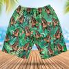 228CLOSET Bigfoot Men's Swim Trunks - Carrying Hotdog Hawaiian Shorts for Men, Men's Summer Bathing Shorts Set 37 Size Size 3XL view 3