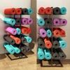 Katzowen Sturdy Steel Yoga Mat Storage Stand, 5-Layer Foam Roller Holder for Resistance Bands, Large Capacity 20 Exercise Mats (Color : Black) view 3
