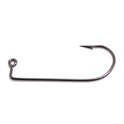 100 3/0 Eagle Claw 570BP Black Platinum Jig Hooks for Jig Molds