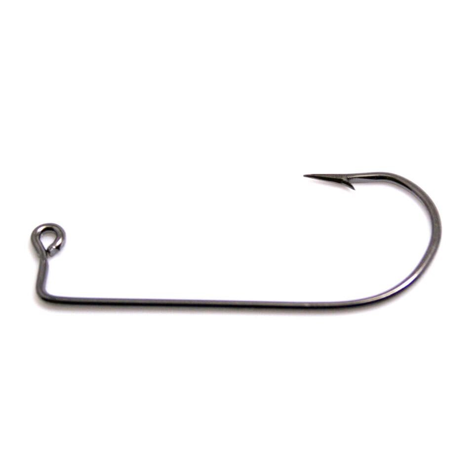 100 3/0 Eagle Claw 570BP Black Platinum Jig Hooks for Jig Molds
