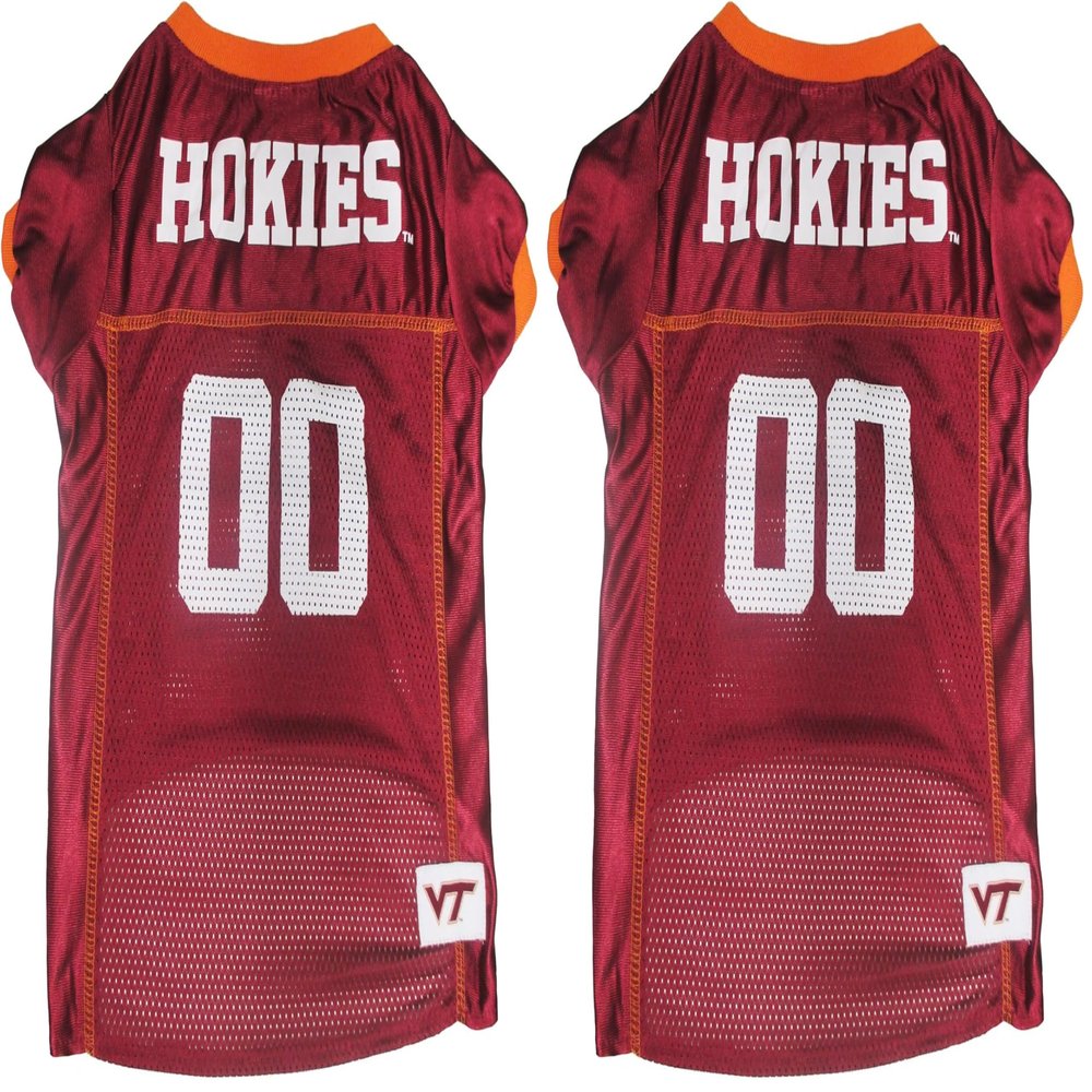 NCAA College Virginia Tech Hokies Mesh Jersey for Dogs & Cats, XX-Large. Licensed Big Dog Jersey with Your Favorite Football/Basketball College Team (Pack of 2)