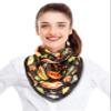 CBC Crown Halloween Theme Scarf Pumpkin Pattern Halloween Theme Scarf (Black - Pumpkin Patch - 35" x 35") view 4