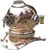 VintiquE Antique Marine Mini Diving Helmet Replica Mark Us Navy Nautical Copper Finish 6 inches view 1