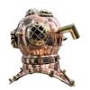 VintiquE Antique Marine Mini Diving Helmet Replica Mark Us Navy Nautical Copper Finish 6 inches view 4
