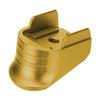 NDZ Performance Magazine Base Plate with Finger Extension for Sig P365 .380 ACP  Trucker Mudflap Girl  Gold  Anodized Aluminum  Made in USA view 2